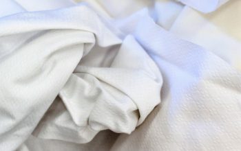 Trapo blanco mantel (poly-algodón)